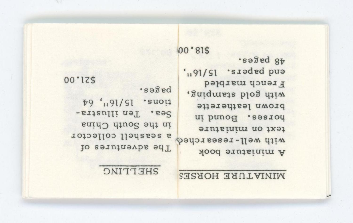 [Miniature book catalog]
                                                
                                                    [Sequence #]: 4 of 9
                                                