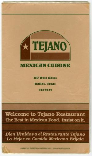 [Tejano restaurant menu]