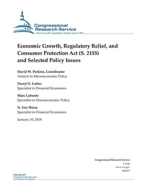 Economic Growth, Regulatory Relief, and Consumer Protection Act (S. 2155) and Selected Policy Issues