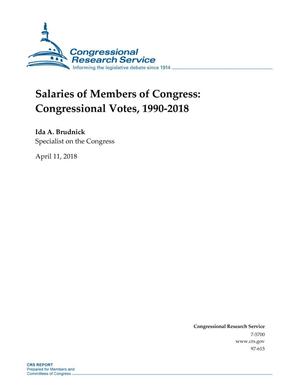 Salaries of Members of Congress: Congressional Votes, 1990-2018