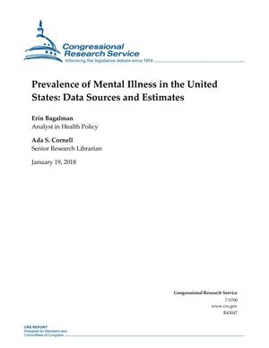 Prevalence of Mental Illness in the United States: Data Sources and Information