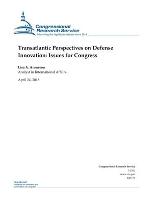 Transatlantic Perspectives on Defense Innovation: Issues for Congress