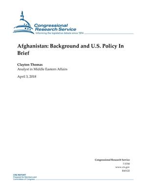 Afghanistan: Background and U.S. Policy In Brief