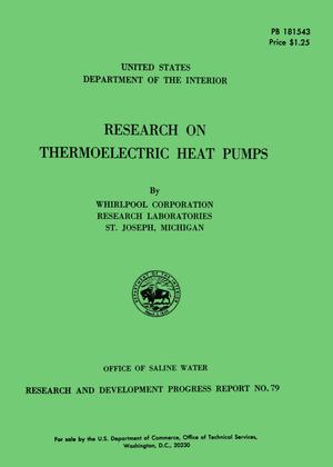 Research on Thermoelectric Heat Pumps