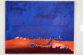 Photograph: [Blue and orange painting by Claudia Betti]