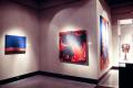 Primary view of [Numinous Word series paintings on gallery wall]
