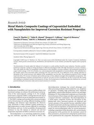 Metal Matrix Composite Coatings of Cupronickel Embedded with Nanoplatelets for Improved Corrosion Resistant Properties