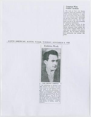 [Clippings about Carl B. Compton]