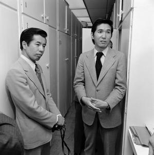 [Three Japanese businessmen at NTSU]
