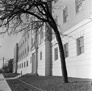 Primary view of object titled '[exterior of Matthews Hall]'.