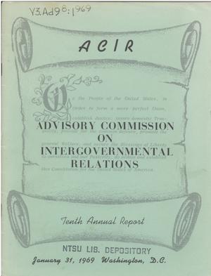 Primary view of object titled '10th Annual Report'.