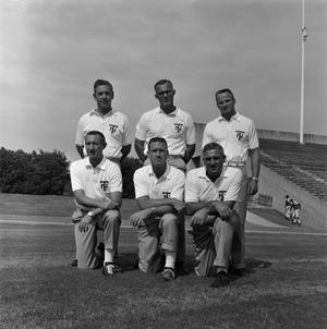 [NTSU football staff posing, 4]