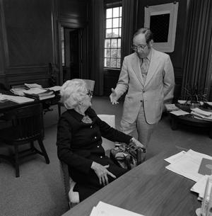 [Photograph of Mrs. Bradford and President Nolen #1]