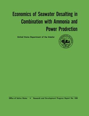 Economics of Seawater Desalting in Combination with Ammonia and Power Production