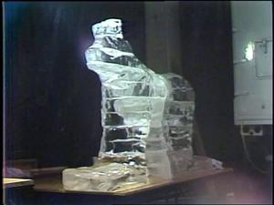 [News Clip: Ice sculpture]