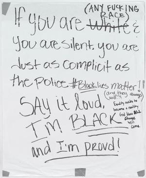 Primary view of object titled '[White "If You Are Any...Race" poster]'.