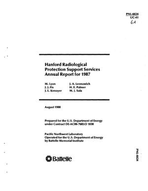 Hanford radiological protection support services annual report for 1987