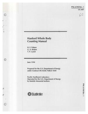 Hanford whole body counting manual