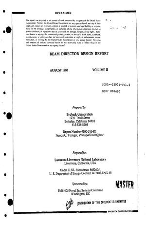 Beam director design report