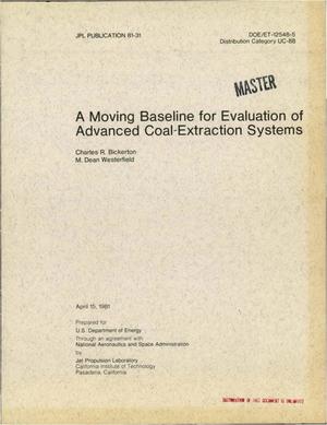 Moving baseline for evaluation of advanced coal-extraction systems