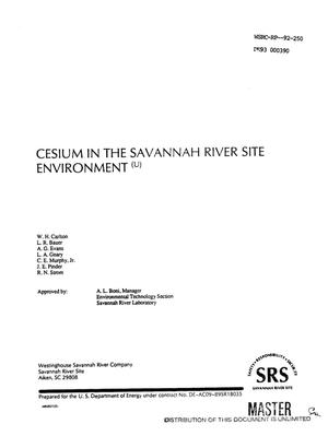 Cesium in the Savannah River Site environment