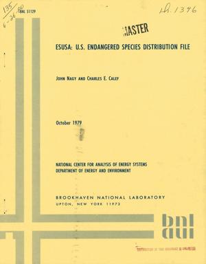 ESUSA: US endangered species distribution file
