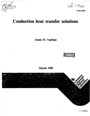 Conduction heat transfer solutions