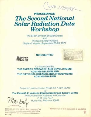 Primary view of Proceedings: the second national solar radiation data workshop