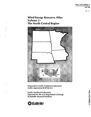 Wind energy resource atlas. Volume 2. The North Central Region