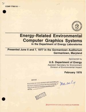 Energy-related environmental computer graphics systems in the Department of Energy Laboratories