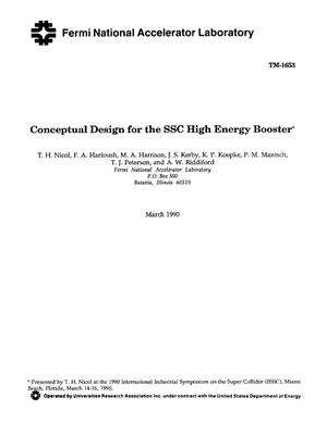 Conceptual design for the SSC high energy booster