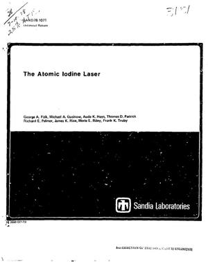 Atomic iodine laser