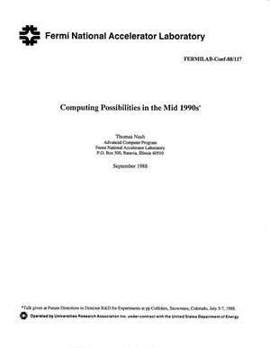 Computing possibilities in the mid 1990s