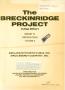 Report: Breckinridge Project, initial effort. Report III, Volume 2. Specifica…