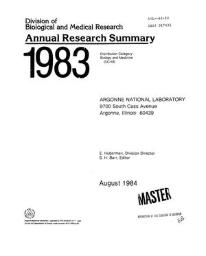 Division of Biological and Medical Research annual research summary, 1983