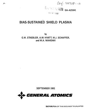 Bias-sustained shield plasma