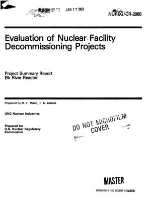 Evaluation of nuclear facility decommissioning projects. Project summary report, Elk River Reactor