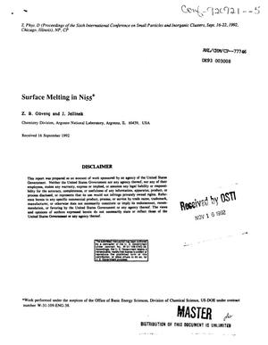 Surface melting in Ni[sub 55]