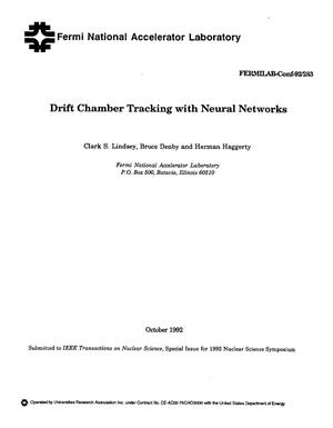 Drift chamber tracking with neural networks