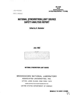 National Synchrotron Light Source safety-analysis report