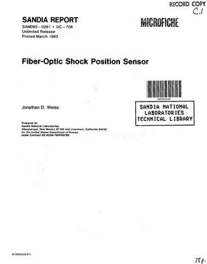 Fiber-optic shock position sensor