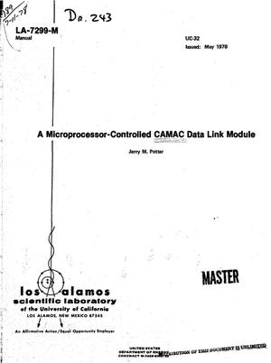 Microprocessor-controlled CAMAC data link module