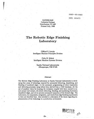 The Robotic Edge Finishing Laboratory