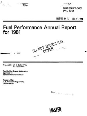 Fuel performance annual report for 1981. [PWR; BWR]