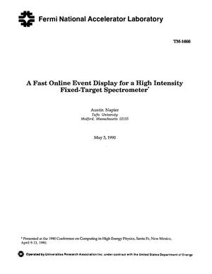 A Fast Online Event Display for a High Intensity Fixed-Target Spectrometer