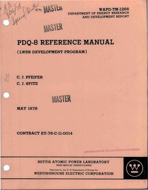 PDQ-8 reference manual