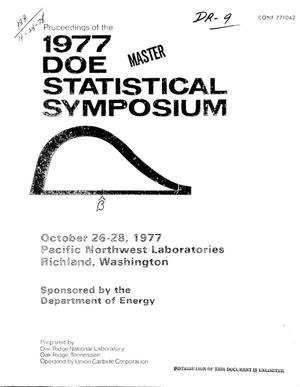 Proceedings of the 1977 DOE statistical symposium