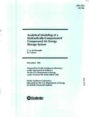 Primary view of object titled 'Analytical modeling of a hydraulically-compensated compressed-air energy-storage system'.