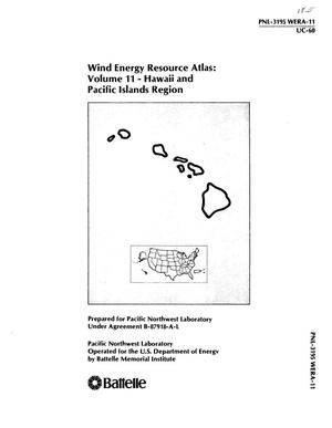 Wind Energy Resource Atlas. Volume 11. Hawaii and Pacific Islands Region