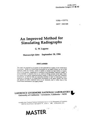 An improved method for simulating radiographs